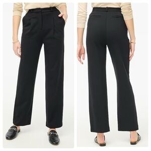 J. Crew Wide-leg Ponte Pant navy blue size 10